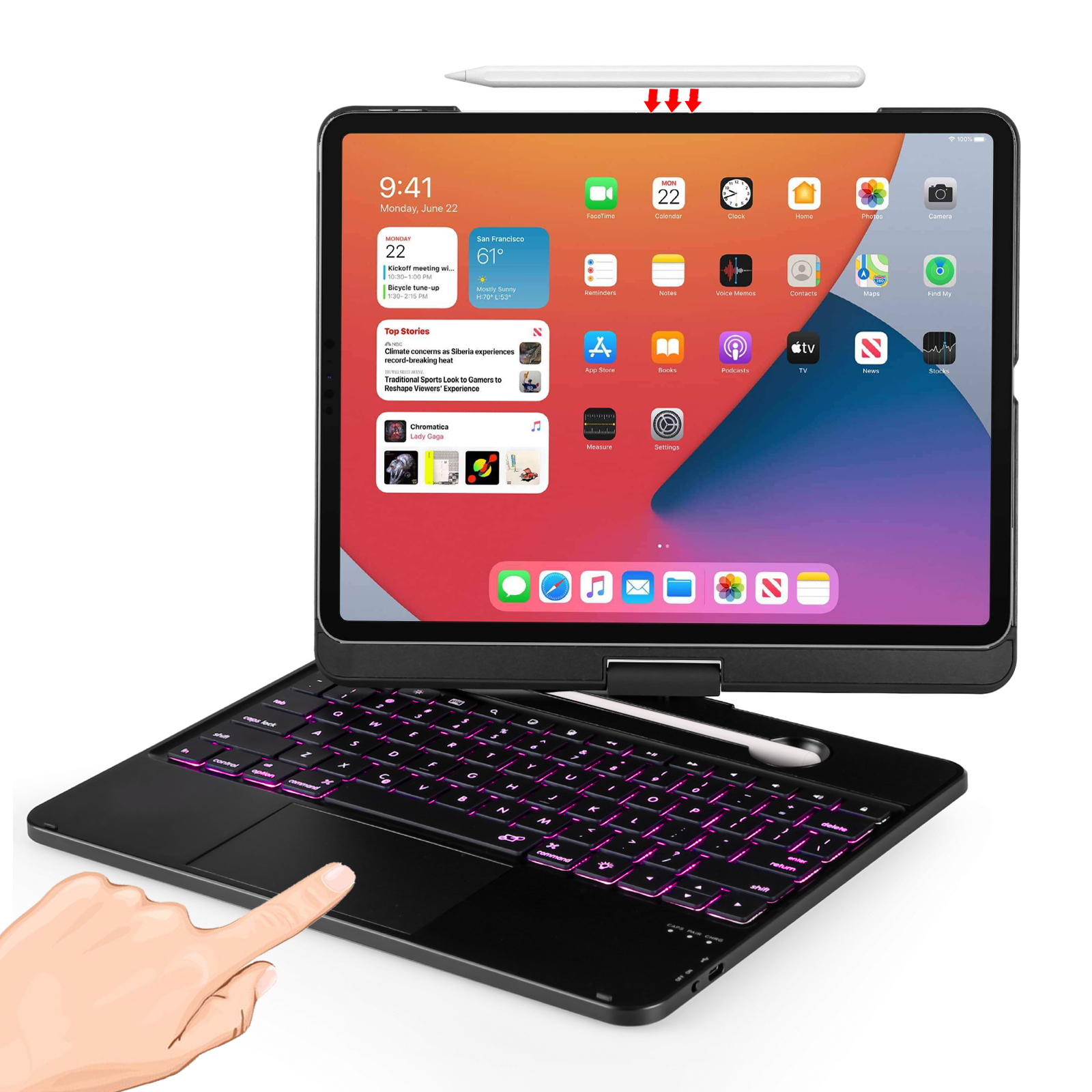 LENRICH iPad Air 13 inch M3/M2 keyboard case